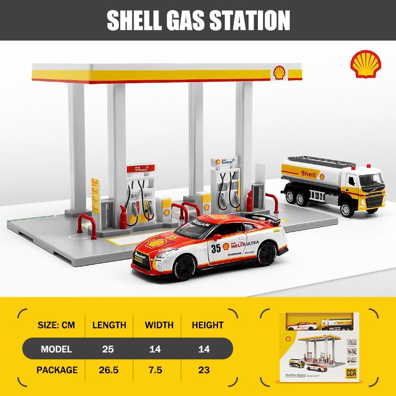 [Pre-Order] Shell Gas Station Assembly Set_1