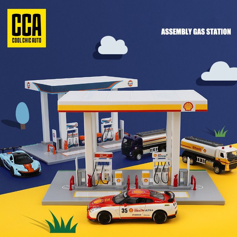 [Pre-Order] Shell Gas Station Assembly Set_0