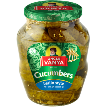 Uncle Vanya Pickled Baby Gherkins