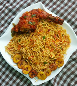 Jollof Spaghetti 