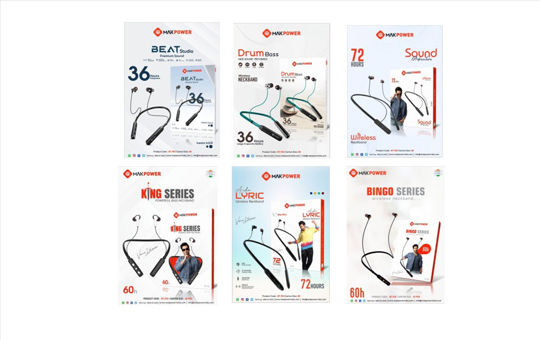 Mak Power Neckband Assorted Model_0