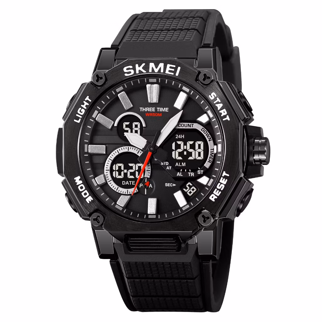 Skmei 2223 Jam Tangan Pria Dual Time Rubber