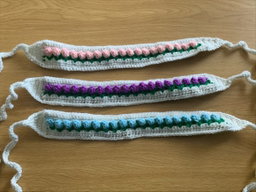 Crocheted hair accessories