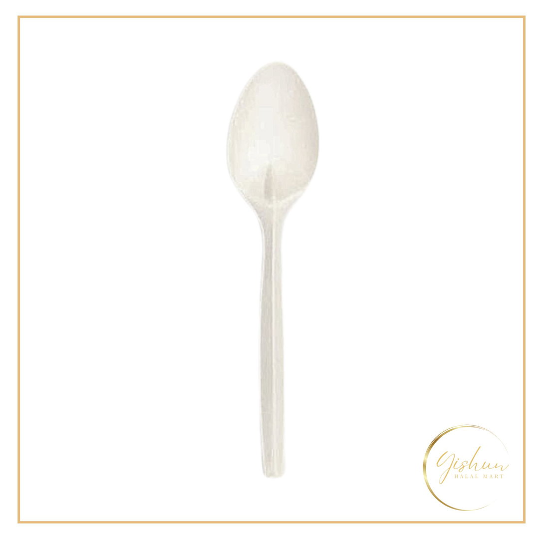 Eco-friendly 17cm Biodegradable Plastic Spoons | 50pc