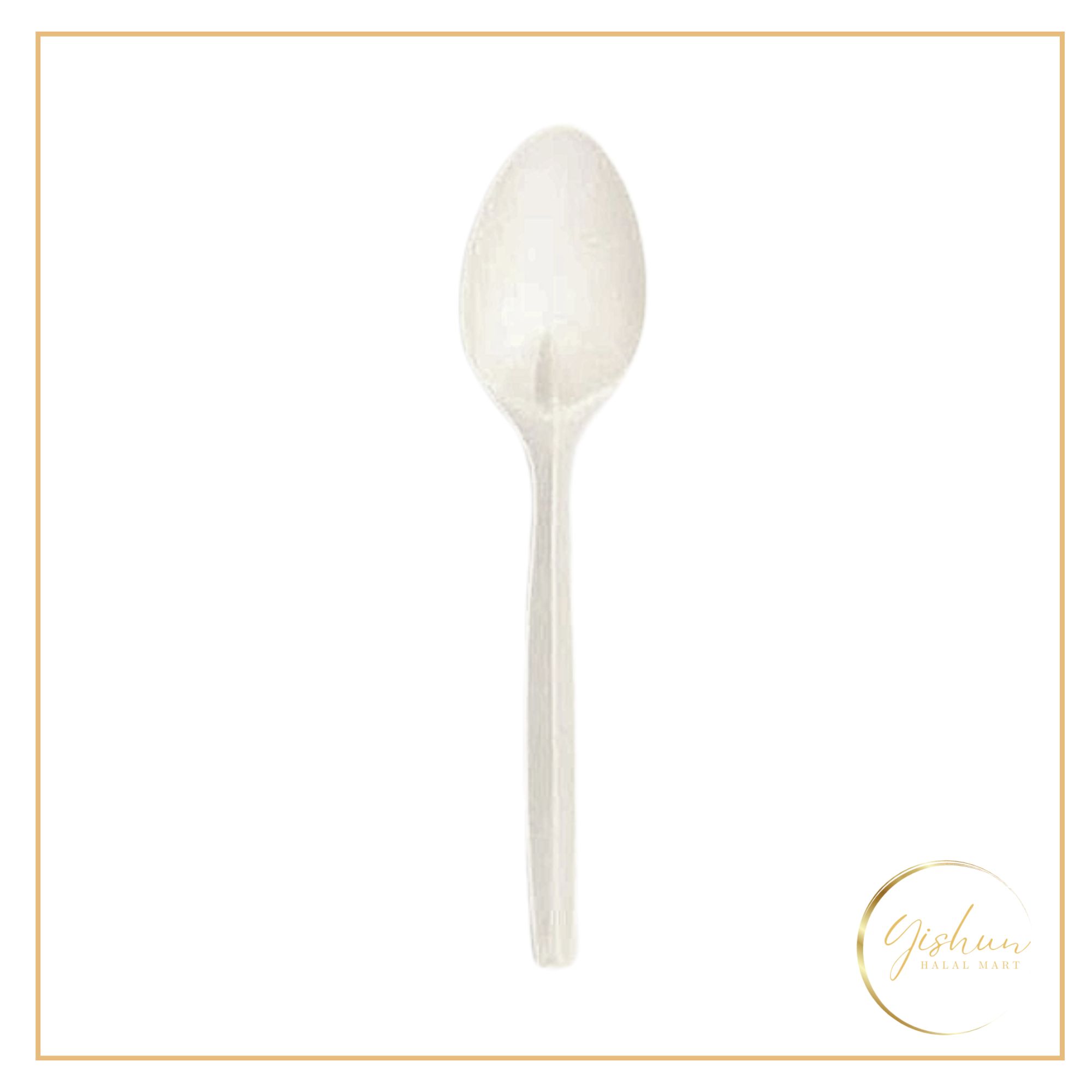 Eco-friendly 17cm Biodegradable Plastic Spoons | 50pc_0
