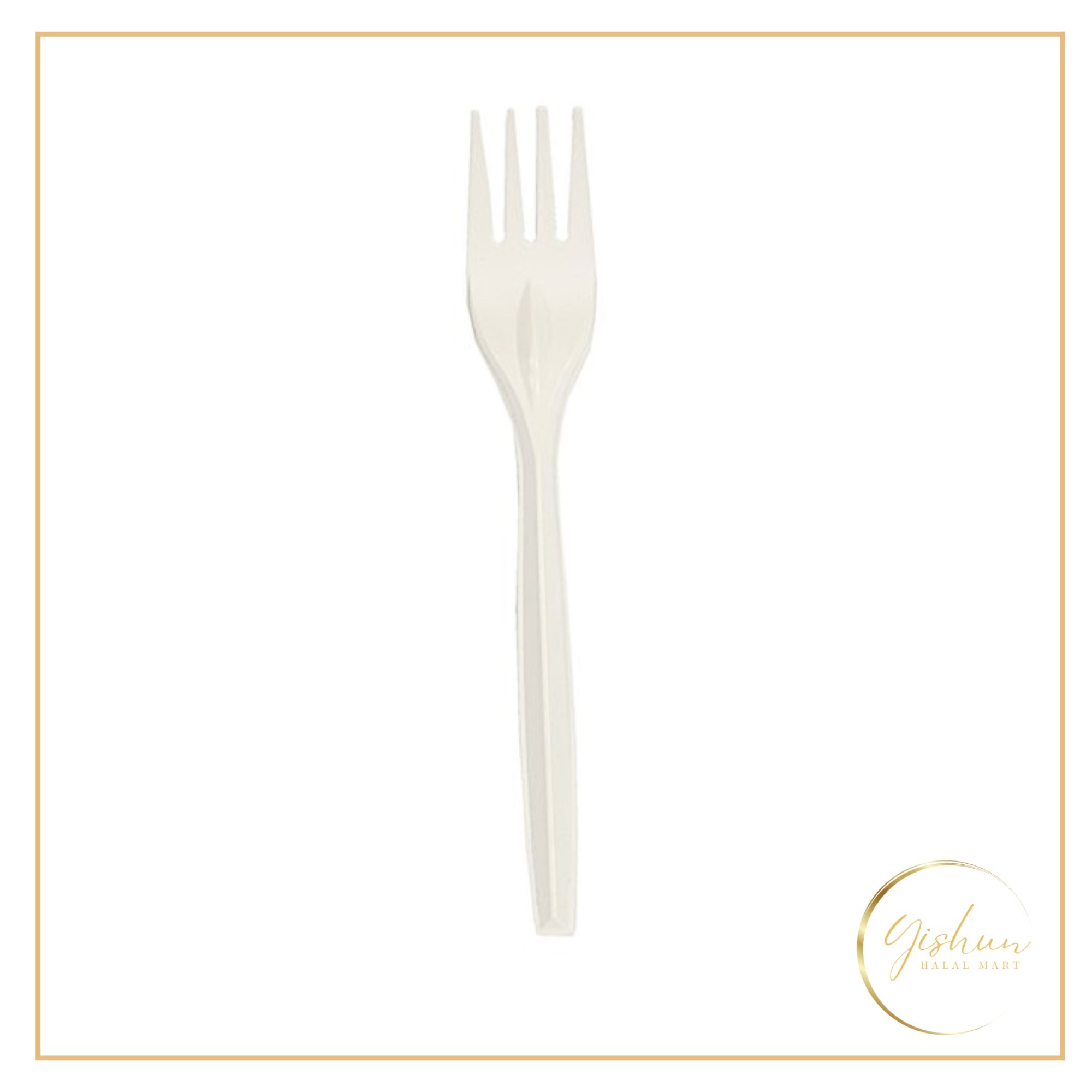 Eco-friendly 17cm Biodegradable Plastic Forks | 50pc_0