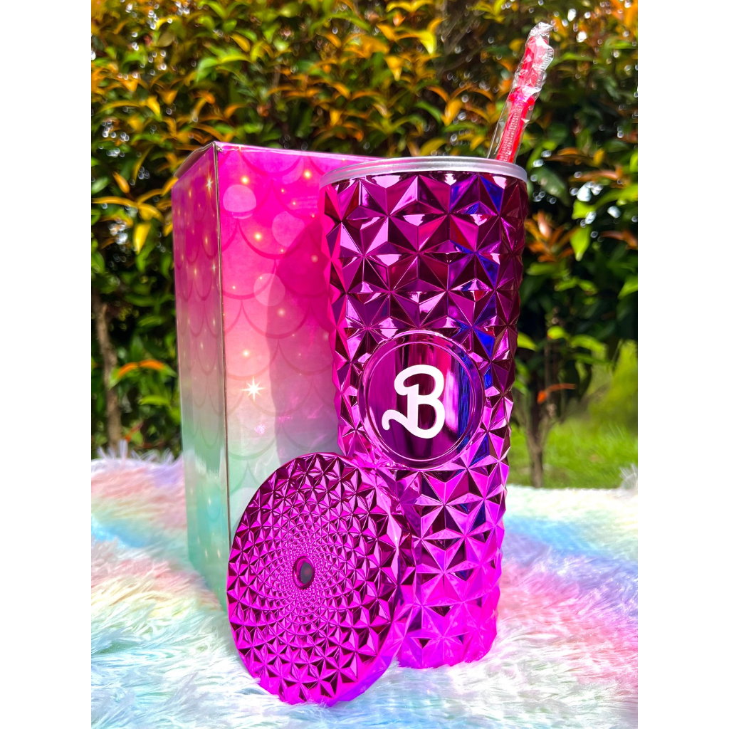 Diamond Barbie Tumbler with Straw - 710ml_5
