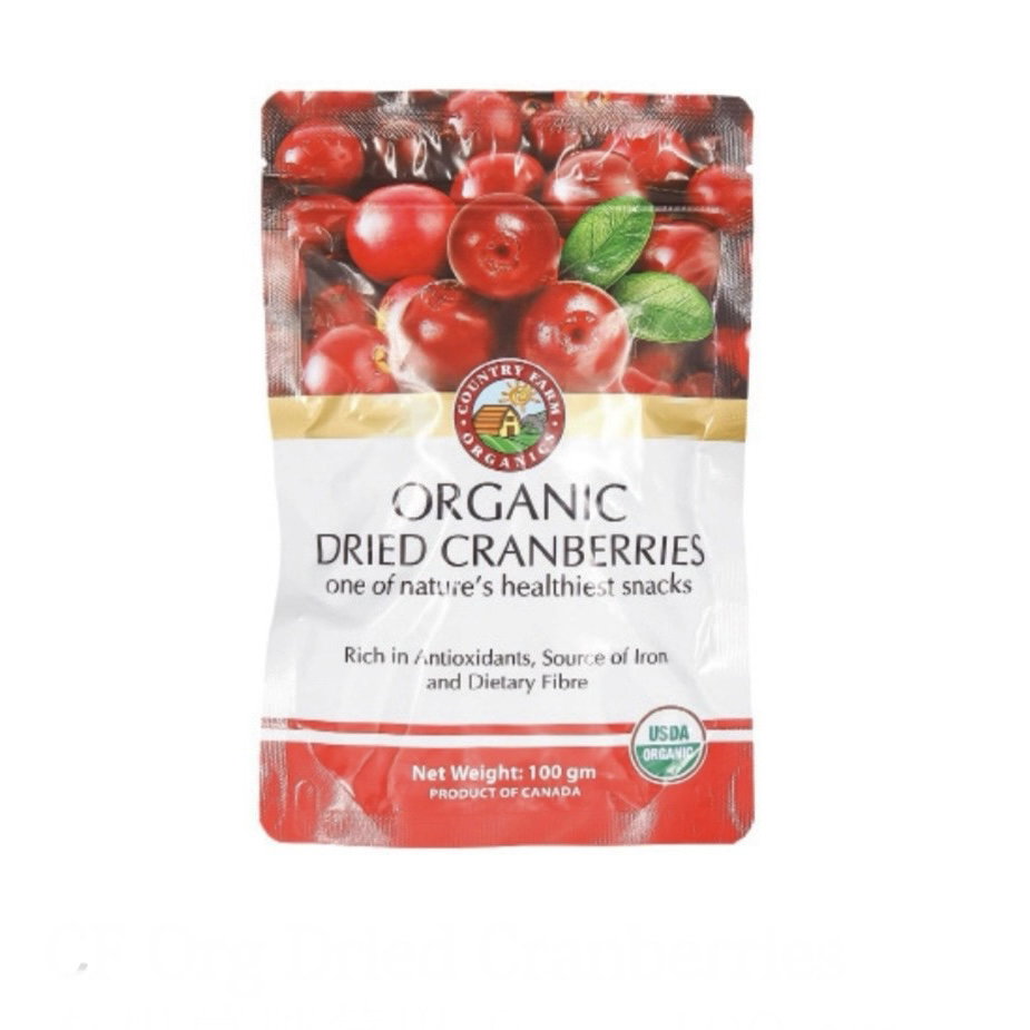 DF Country Farm Organic Dried Cranberries 100g