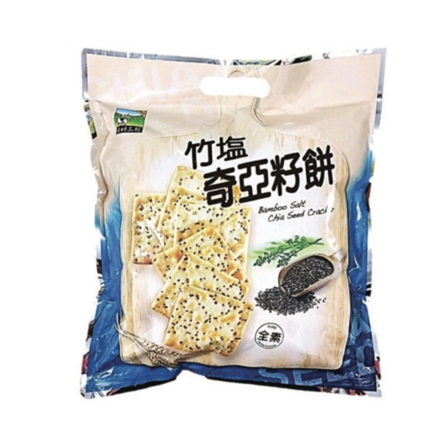 DF JHH Bamboo Salt Chia Seed Cracker 竹盐奇亚籽饼 300g 