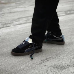 Puma Suede BZ EMB "Black Navy"