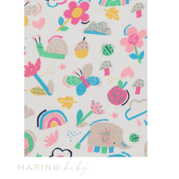 Bright Printed Short Sleeve Bodysuits - 7 Pack, Size: 9-12months