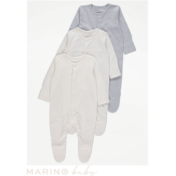 Star Sleepsuits - 3 Pack, Size: 9-12 months