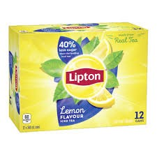 Lipton Lemon Iced Tea (12x320ml) with Free Aquafina Water (12x500ml)