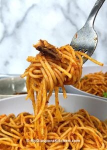 Jollof Spaghetti 