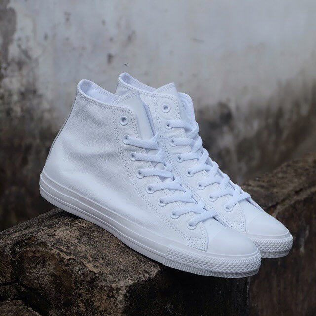 Converse All Star Hi Leather "All White"