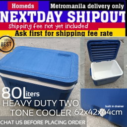 Ice cooler heavy duty two tone 80Liters