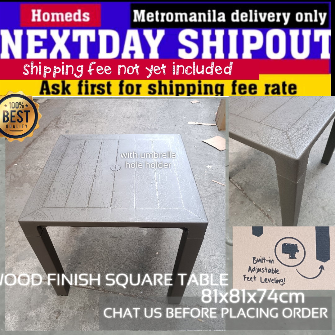 Sunny wood finish table (adjustable feet Height 1in)_0
