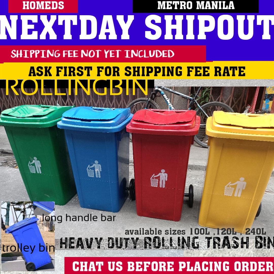Full color HD rollingbin 100liters