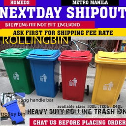 Full color HD rollingbin 100liters