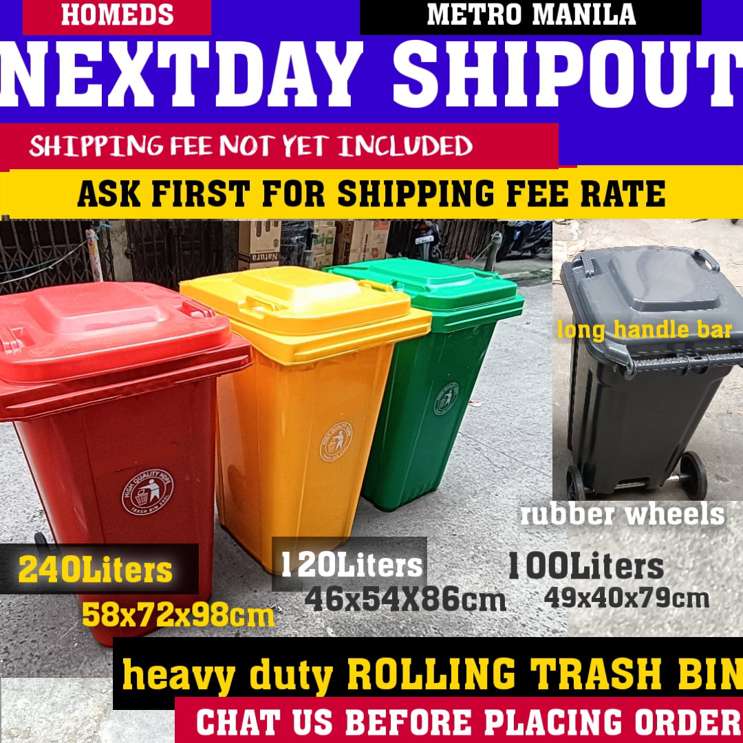 Rollingbin trashcan with wheels Big 240L or 120L_0