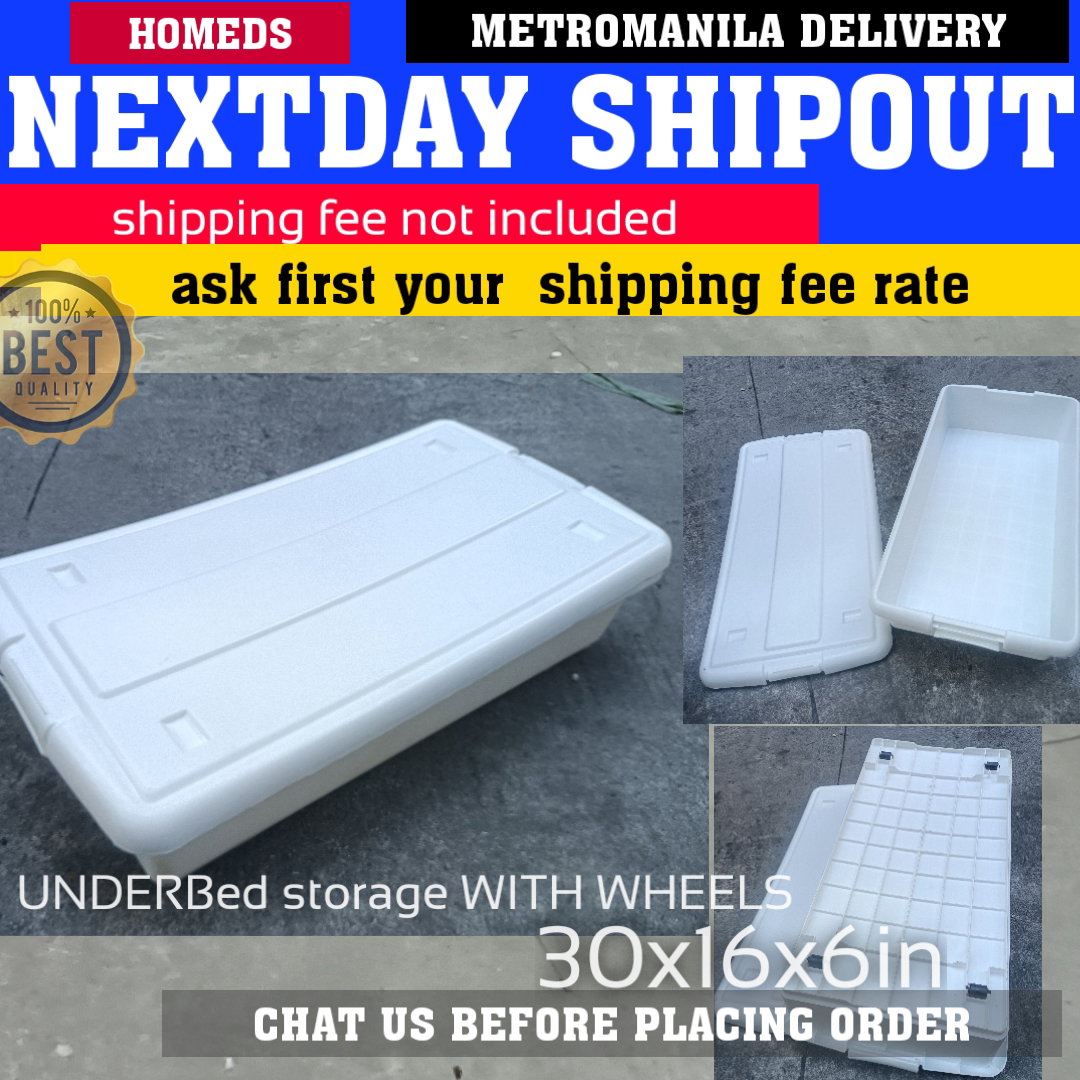 40liters Underbed slim storage with lock and wheels_0