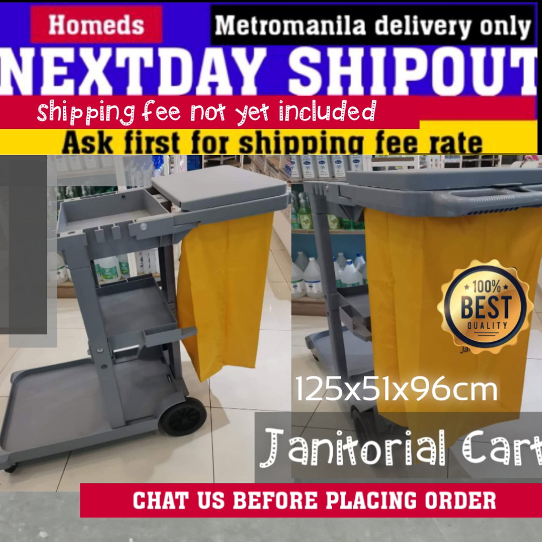 Janitorial cart with sack_0