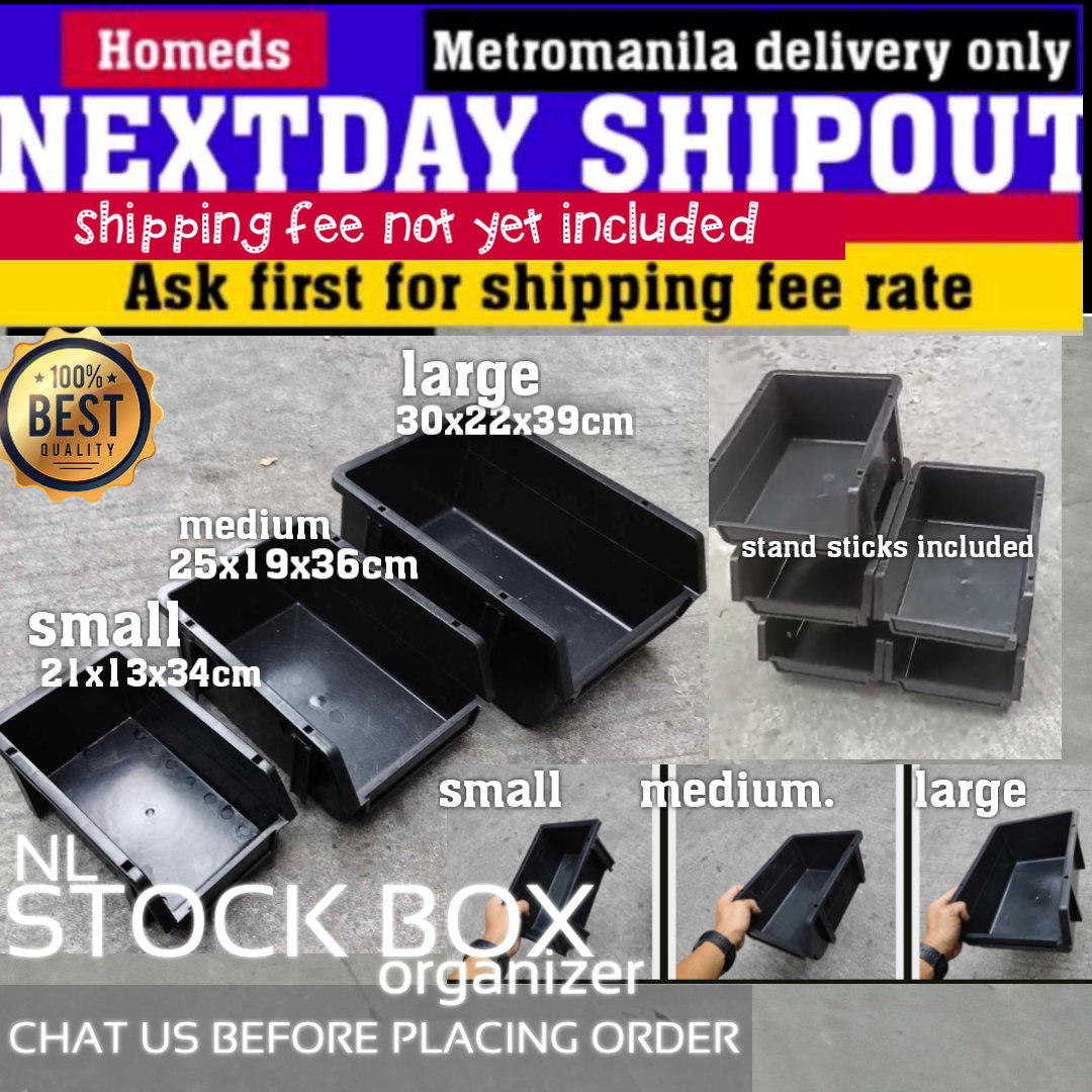 NL Stockbox bin organizer black_0
