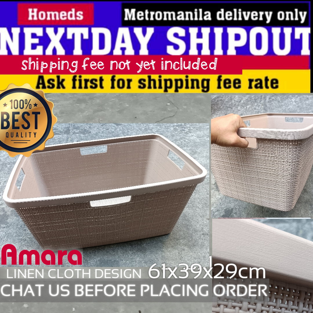 Amara cloth linen big basket