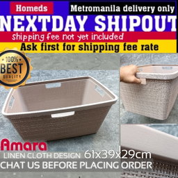 Amara cloth linen big basket