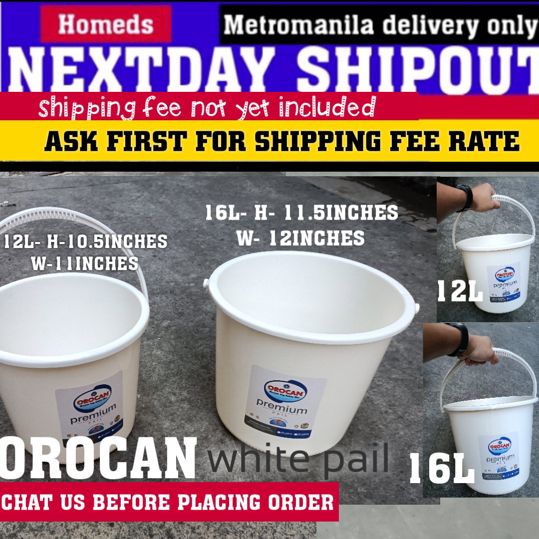 Orocan white pail timba
