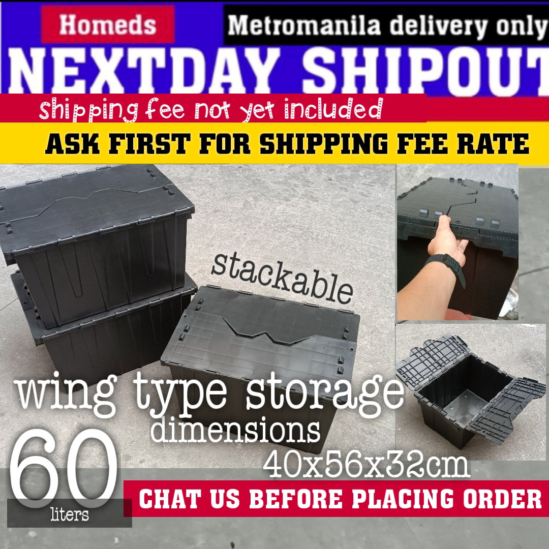 60liters Wing type storage with lock hole_0