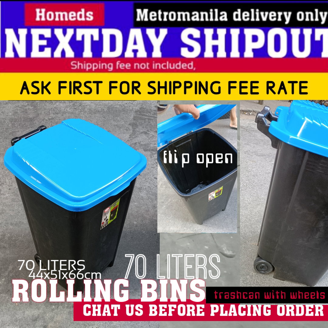 85liters UN rollingbin with wheels