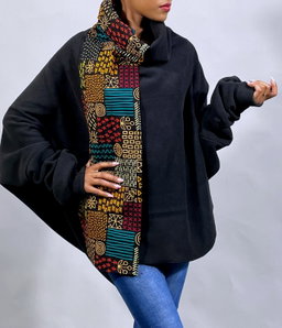 Ascili Snuggy Cardigan - Black / Ankara 
