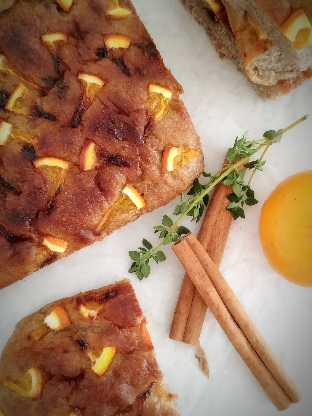 Orange & Dark Chocolate Focaccia 
