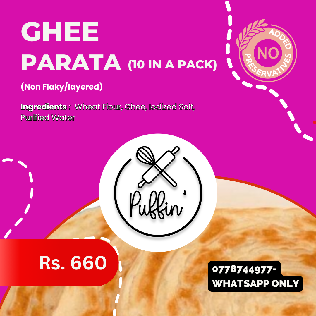 Ghee Parata (10 in a pack) - Non flaky_0