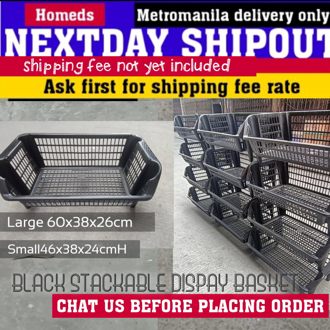 Display basket rack stackable