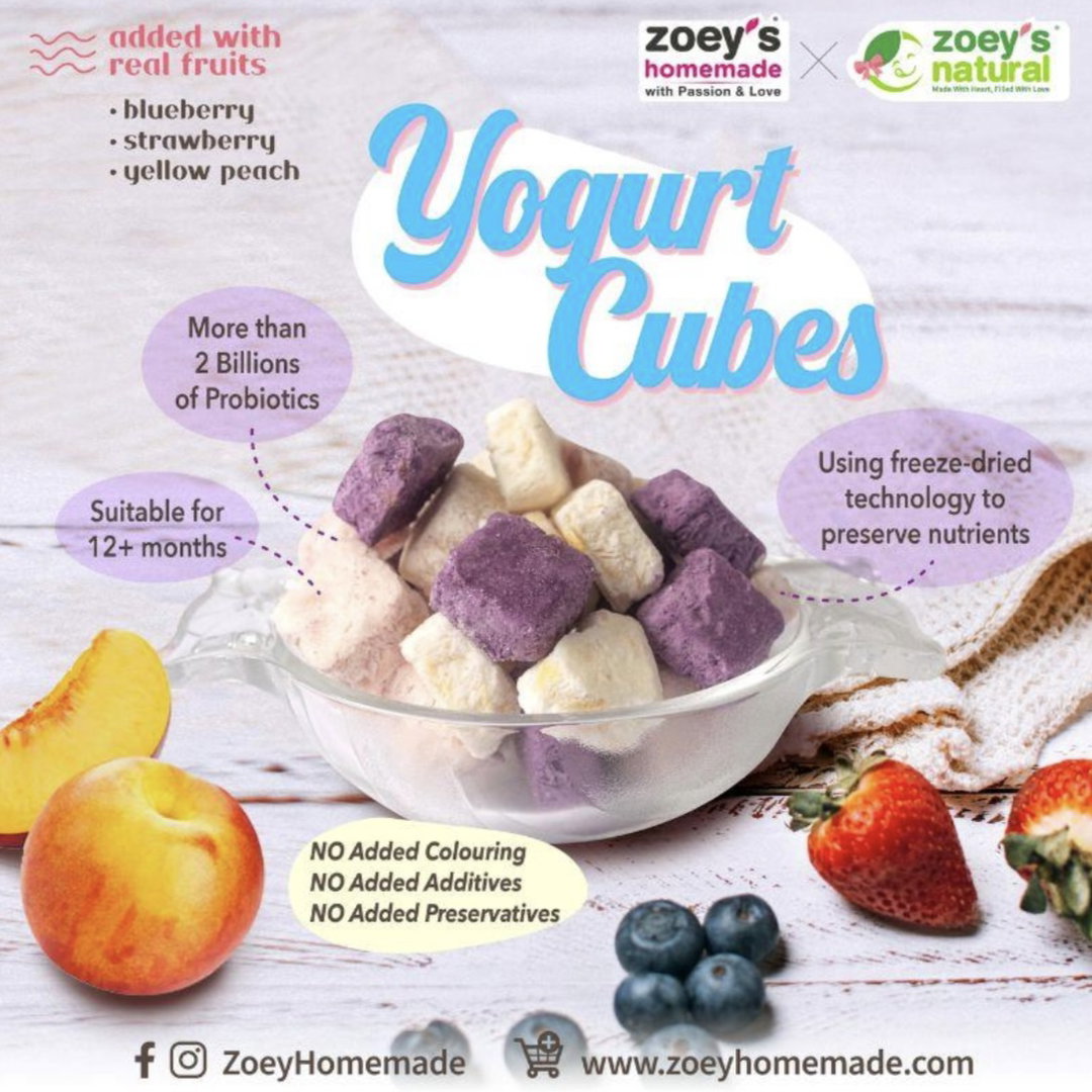 Zoey Yogurt Cubes – Mix Flavour (±25g)