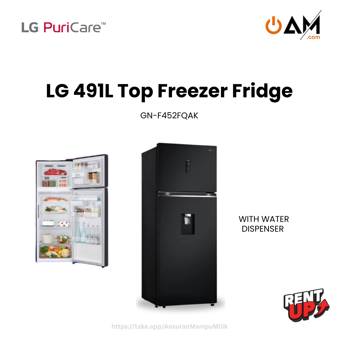 LG 491L Top Freezer Fridge
