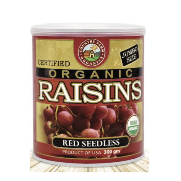 DF Country Farm Organic Red Raisin 有机红葡萄干 300g_0