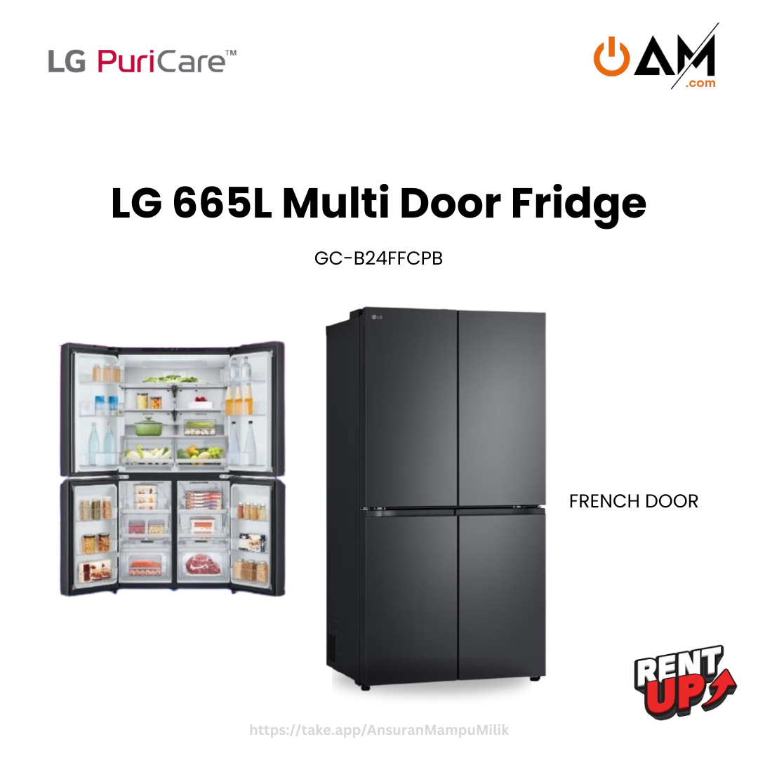 LG 665L Multi Door Fridge 