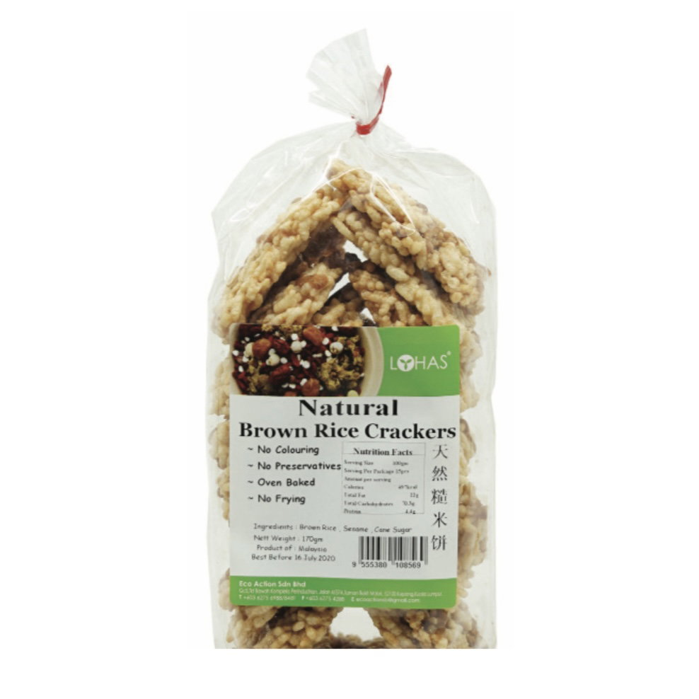 DF Natural Brown Rice Cracker 天然糙米饼 170g