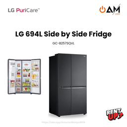 LG 694L Side by Side Fridge 