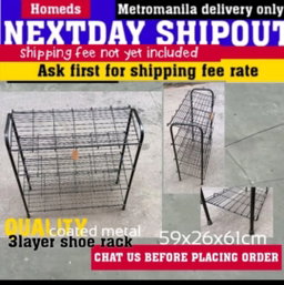 3layer metal shoerack