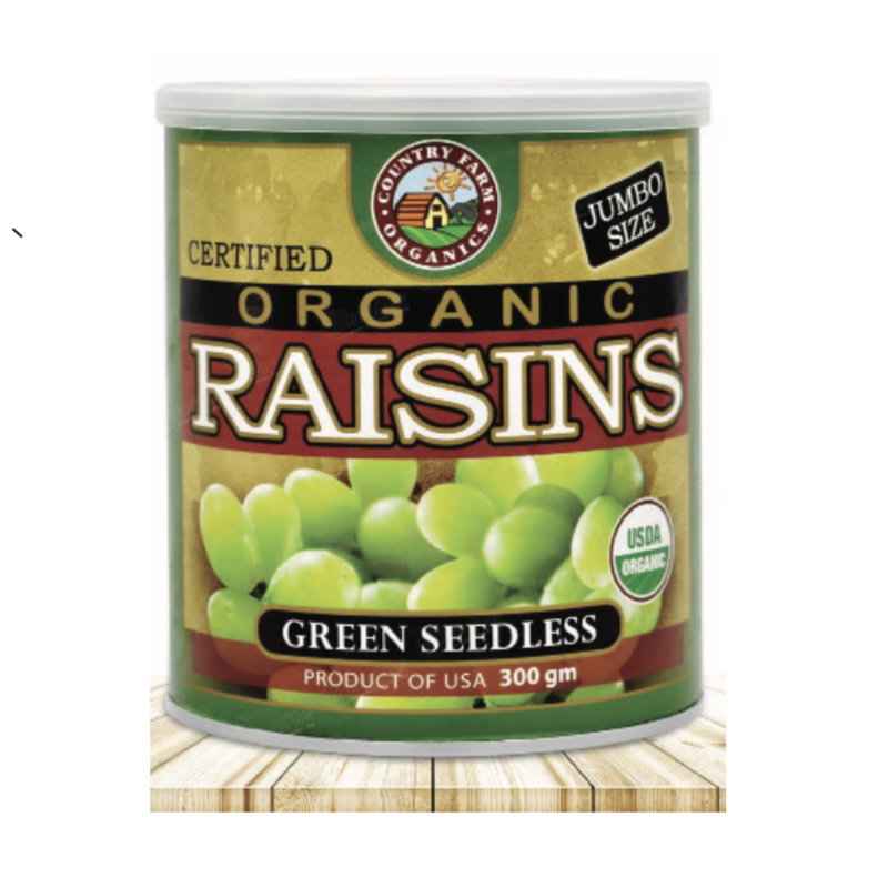 DF Country Farm Organic Green Raisin 300g