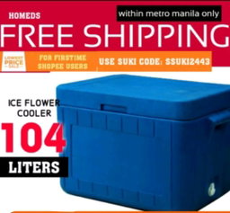 Ice flower cooler 104L heavy duty