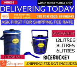 Rice bucket insulated storage