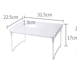 Clear mini desk