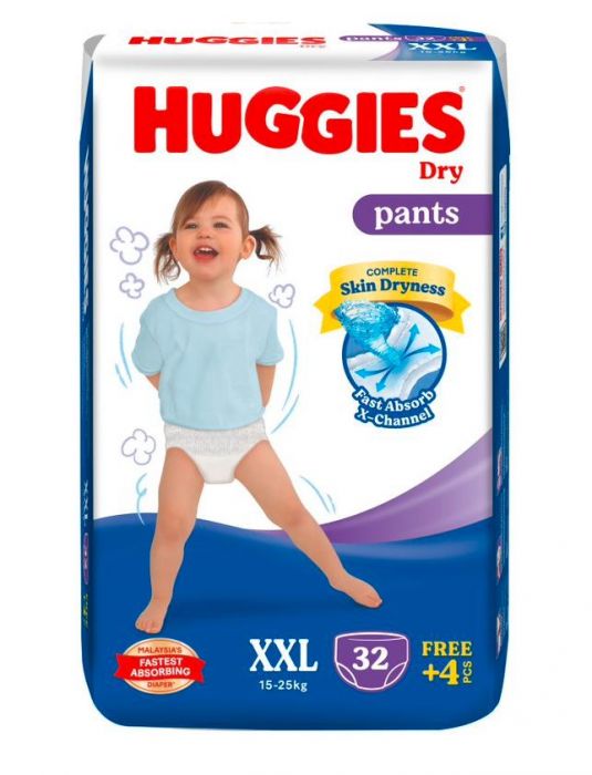 HUGGIES DRY PANTS SJP XXL32 1X32'S