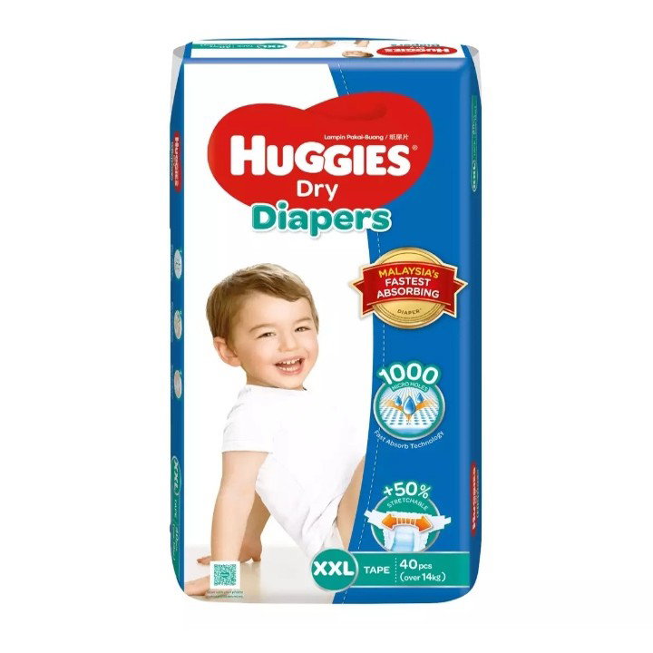HUGGIES DRY SJP XXL40 1X40'S