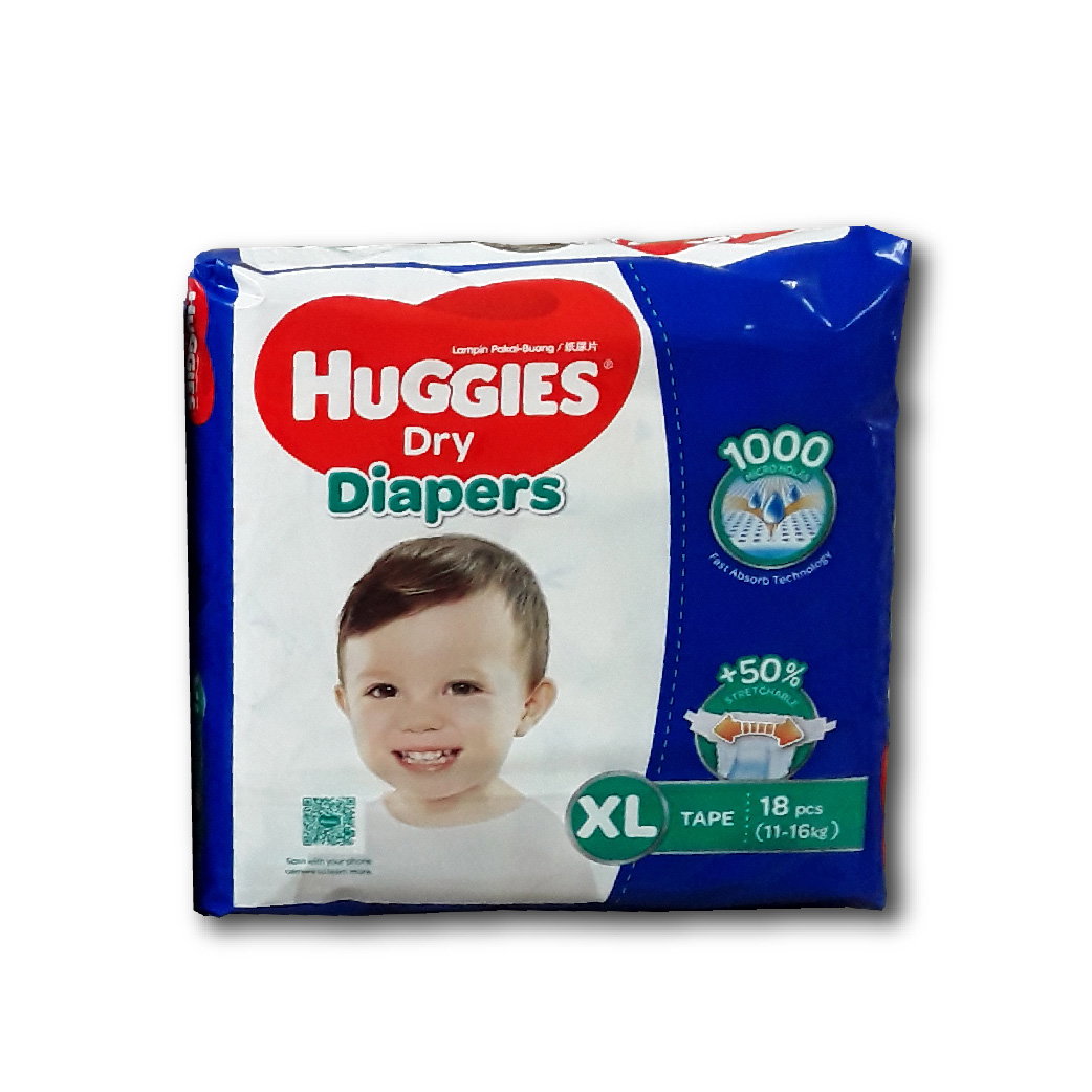 HUGGIES DRY XL18 1 x 1PACK